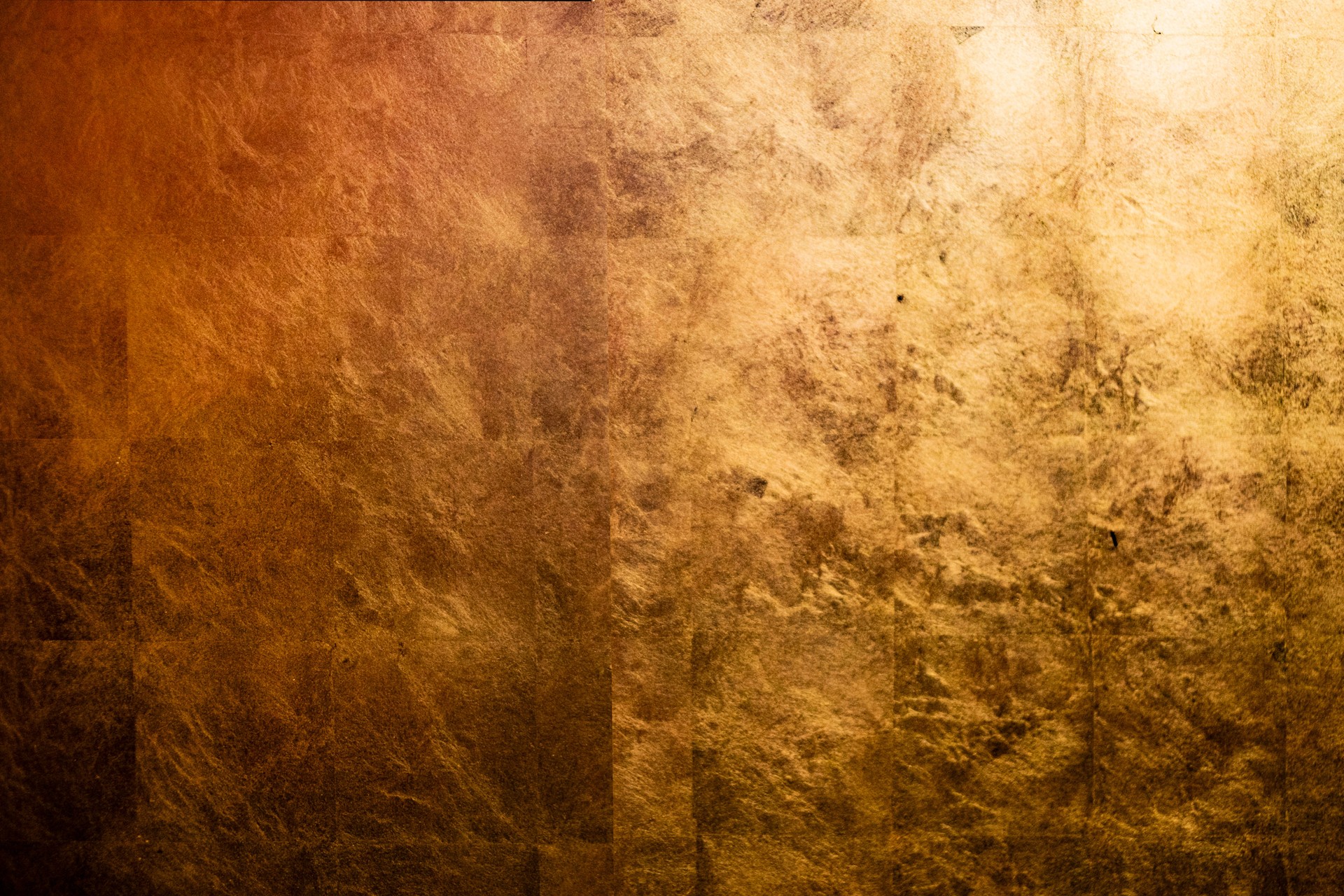 Gilded wall.